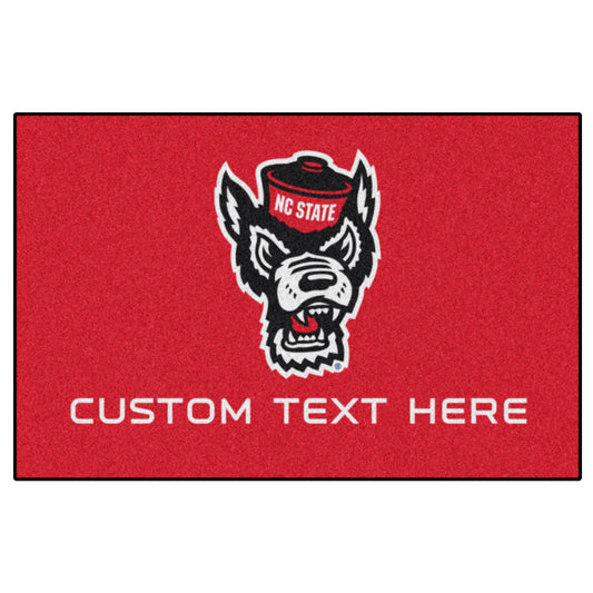 NC State Wolfpack 19'' x 30'' Personalized Accent Rug