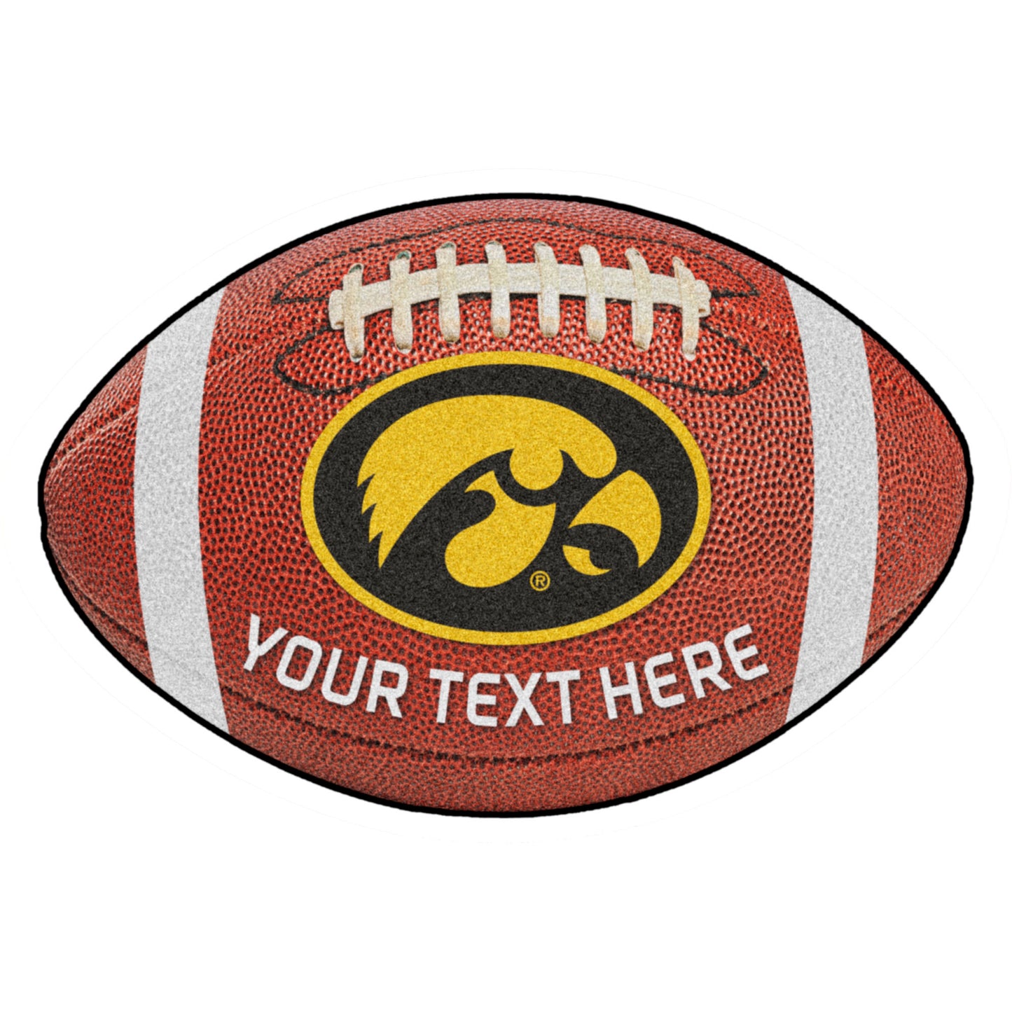 Iowa Hawkeyes 22'' x 35'' Personalized Football Mat