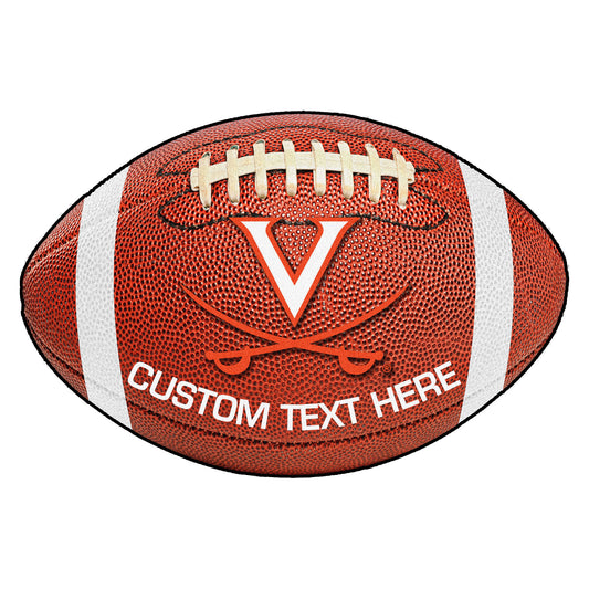 Virginia Cavaliers 22'' x 35'' Personalized Football Mat