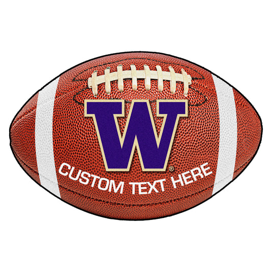 Washington Huskies 22'' x 35'' Personalized Football Mat
