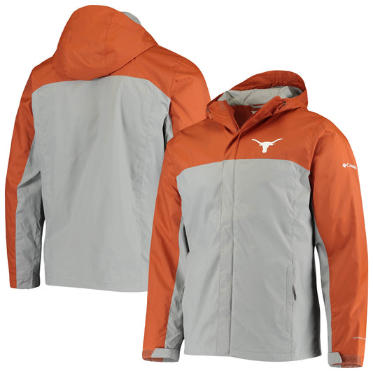 Men's Columbia Texas Orange Texas Longhorns Glennaker Storm Omni-Tech Full-Zip Jacket