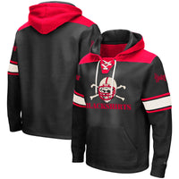 Men's Colosseum Black Nebraska Huskers 2.0 Lace-Up Pullover Hoodie