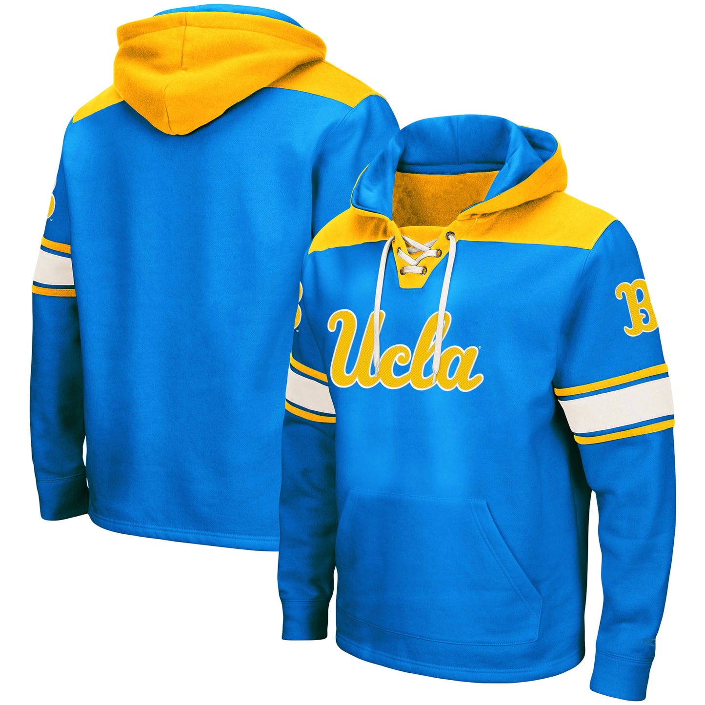 Men's Colosseum Blue UCLA Bruins 2.0 Lace-Up Pullover Hoodie