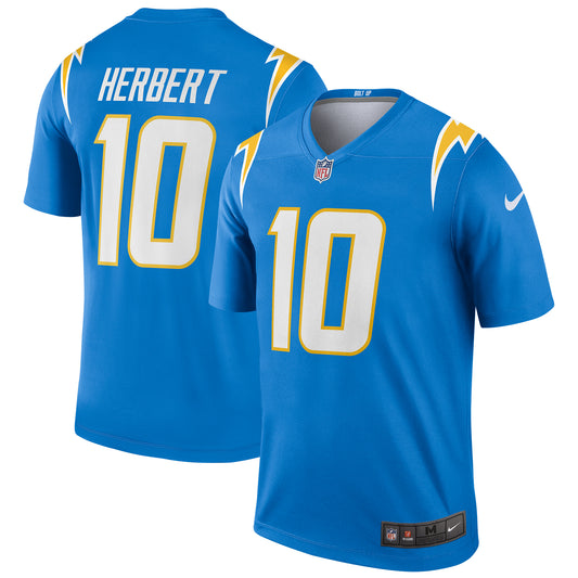 Men's Nike Justin Herbert Powder Blue Los Angeles Chargers Legend Jersey