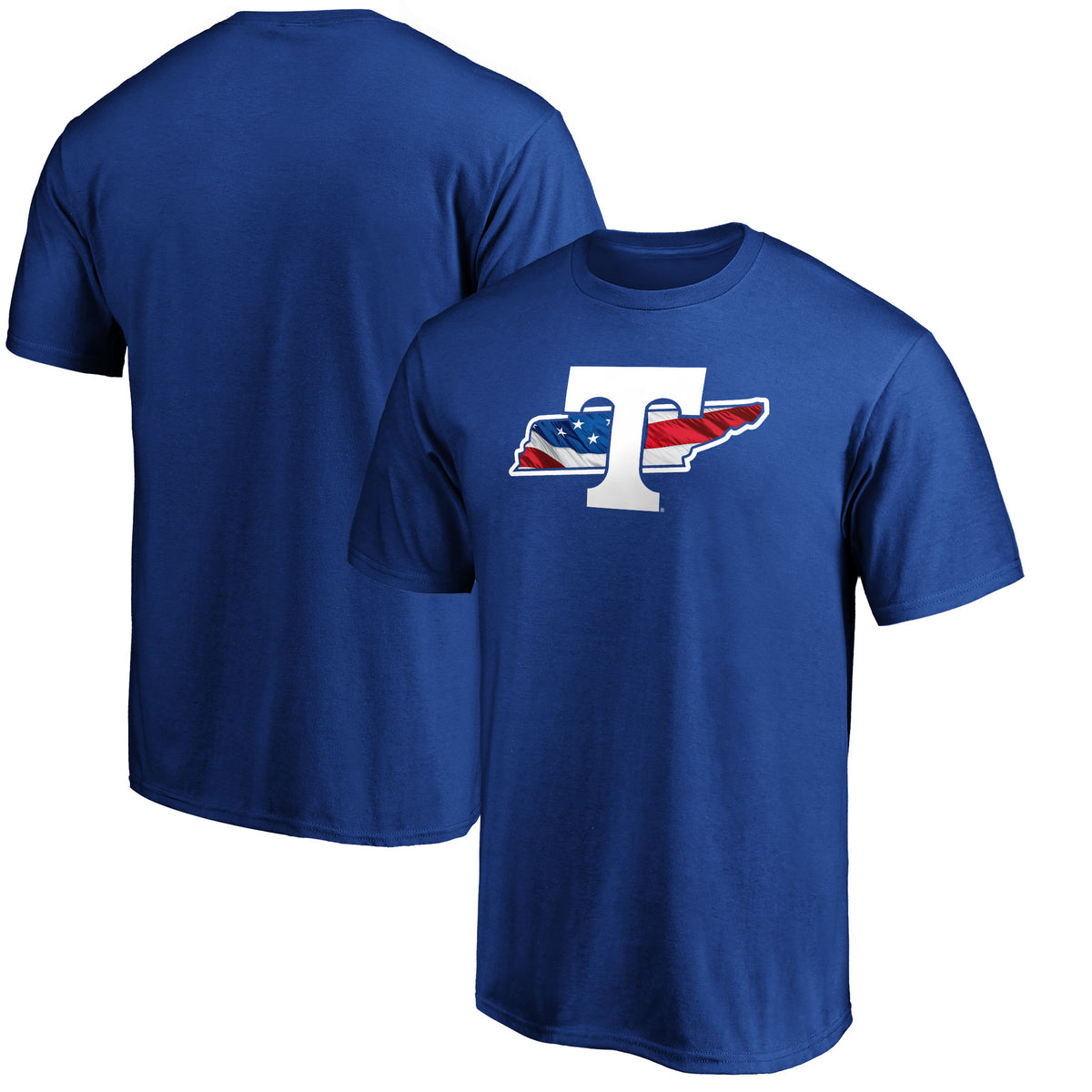 Men's Royal Tennessee Volunteers Banner State T-Shirt