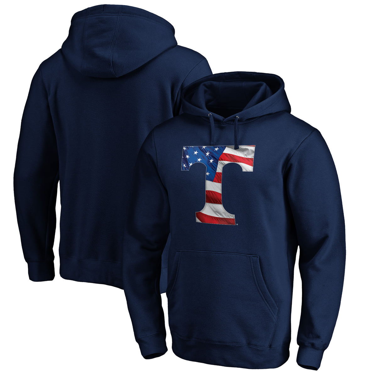 Men's Navy Tennessee Volunteers Banner Wave Pullover Hoodie