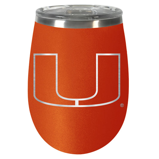 Miami Hurricanes 12oz. Team Colored Wine Tumbler