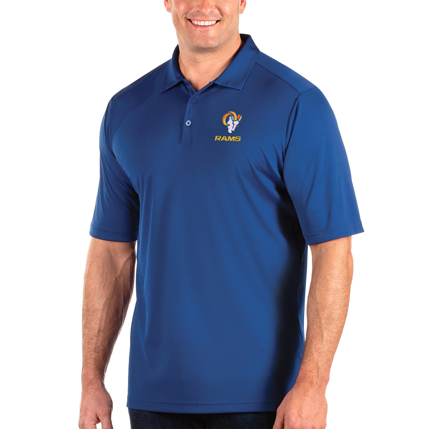 Men's Antigua Royal Los Angeles Rams Big & Tall Tribute Polo