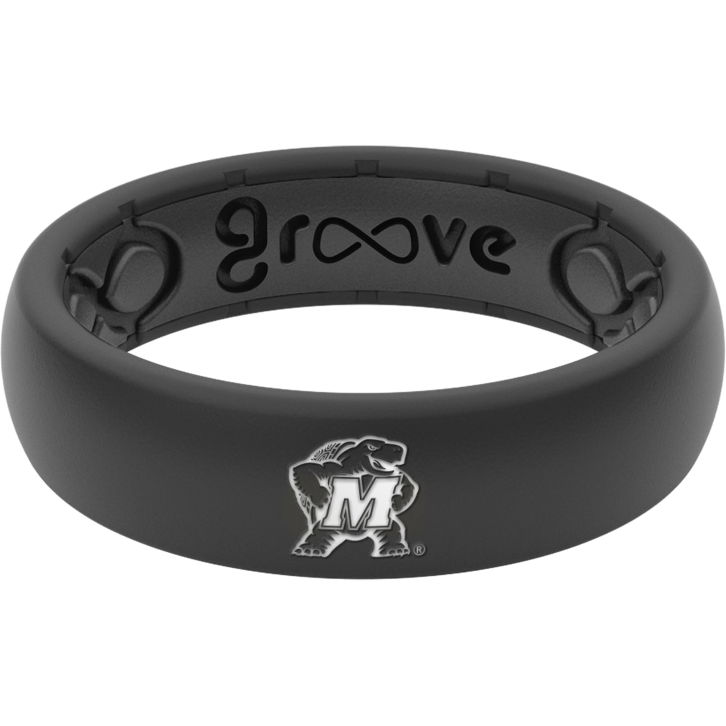 Men's Groove Life Black Maryland Terrapins Thin Ring