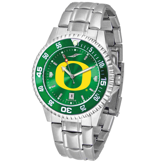 Green Oregon Ducks Competitor Steel AnoChrome Color Bezel Watch
