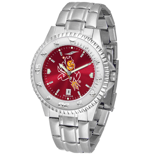 Maroon Arizona State Sun Devils Competitor Steel AnoChrome Watch