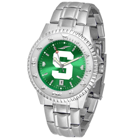 Green Michigan State Spartans Competitor Steel AnoChrome Watch
