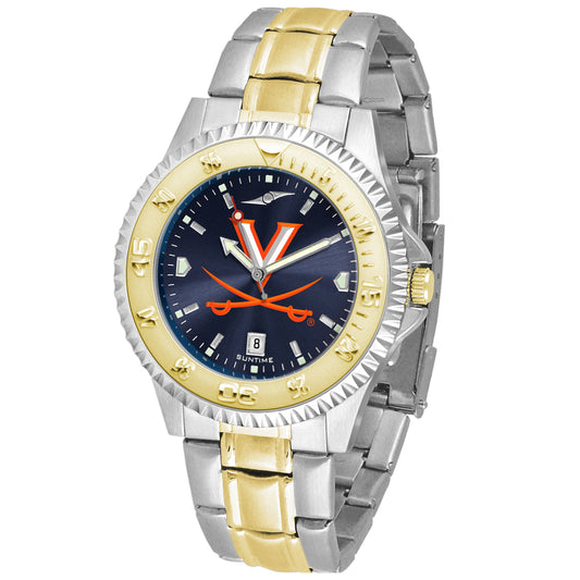 Navy Virginia Cavaliers Competitor Two-Tone AnoChrome Watch