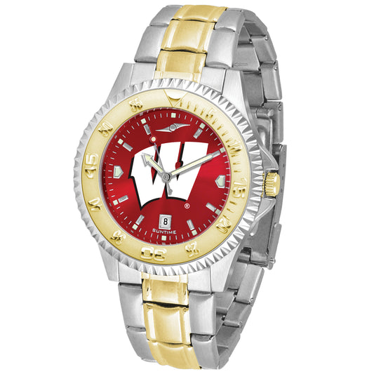 Red Wisconsin Badgers Competitor Two-Tone AnoChrome Watch