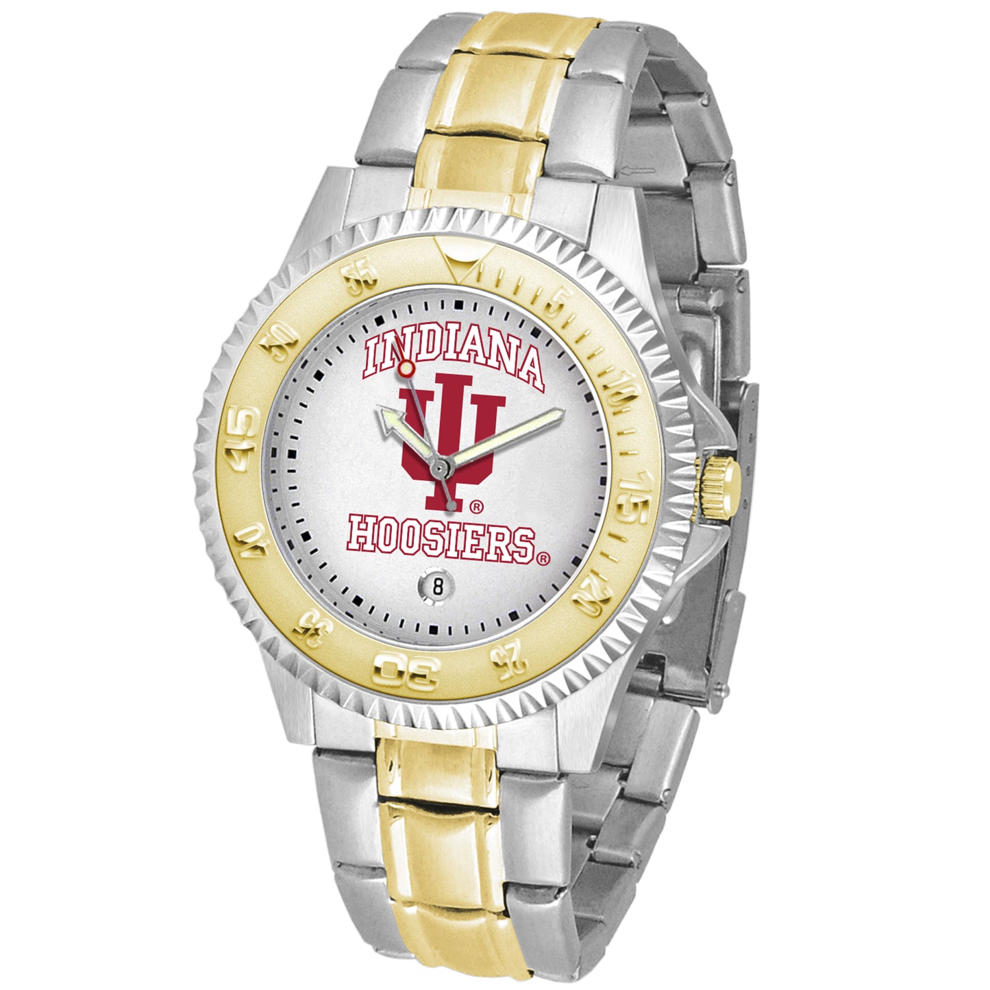 White Indiana Hoosiers Competitor Two-Tone Watch