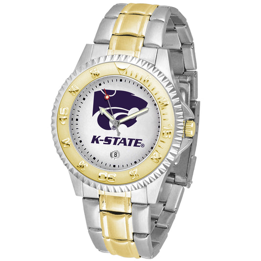 White Kansas State Wildcats Competitor Two-Tone Watch