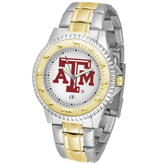 White Texas A&M Aggies Competitor Two-Tone Watch
