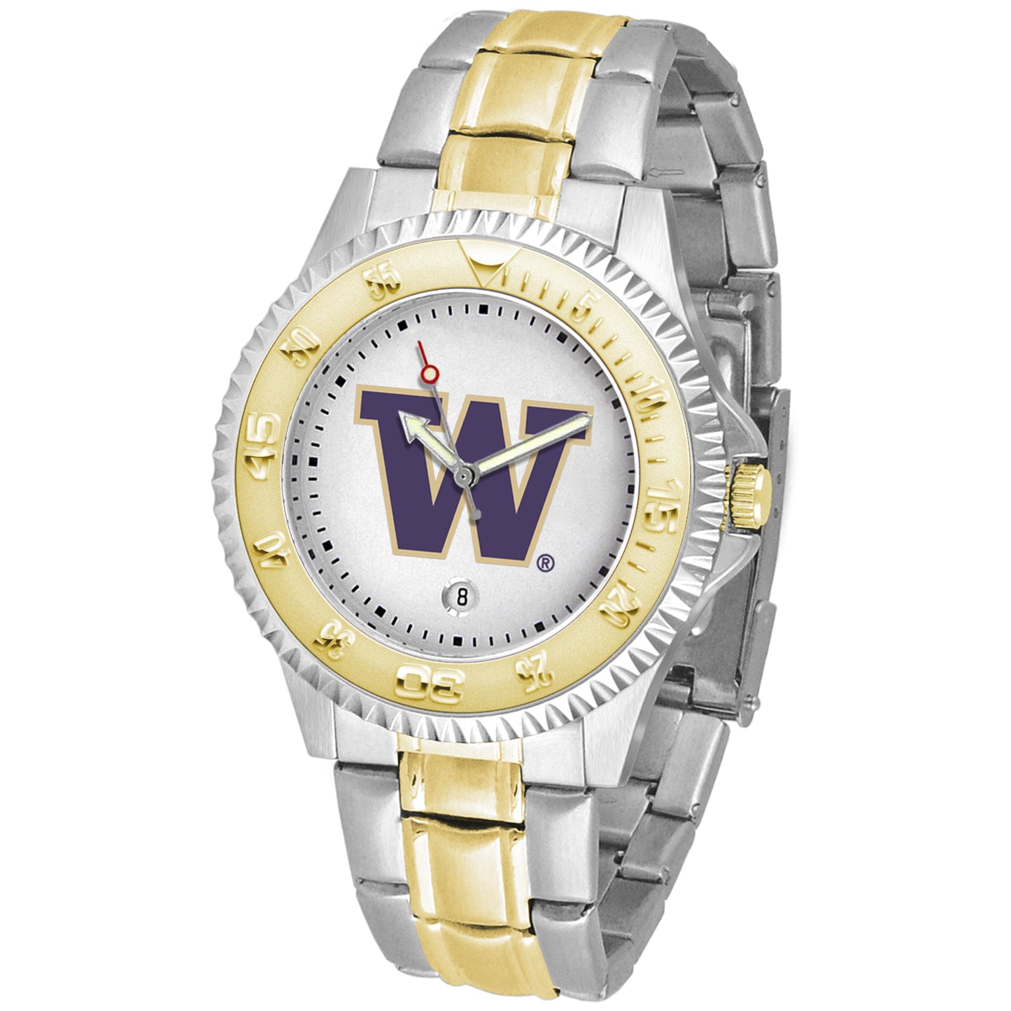 White Washington Huskies Competitor Two-Tone Watch