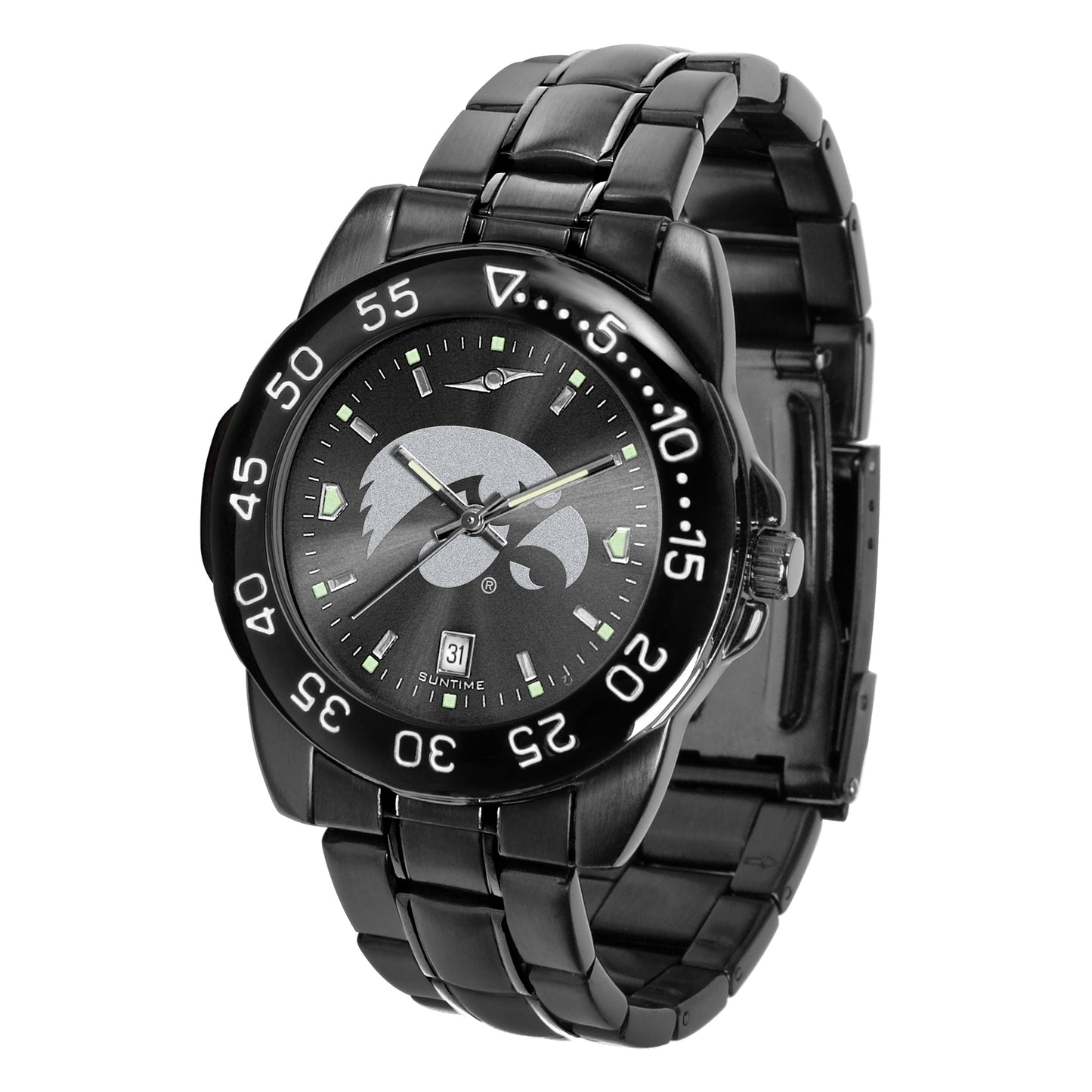 Black Iowa Hawkeyes FantomSport Watch