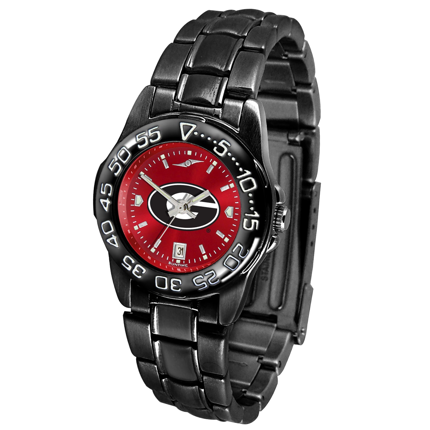 Women's Red Georgia Bulldogs FantomSport AnoChrome Watch