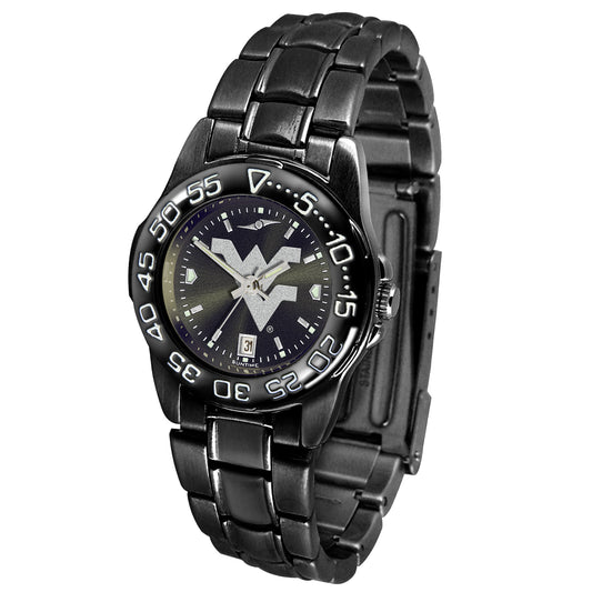 Women's Black West Virginia Mountaineers FantomSport Watch