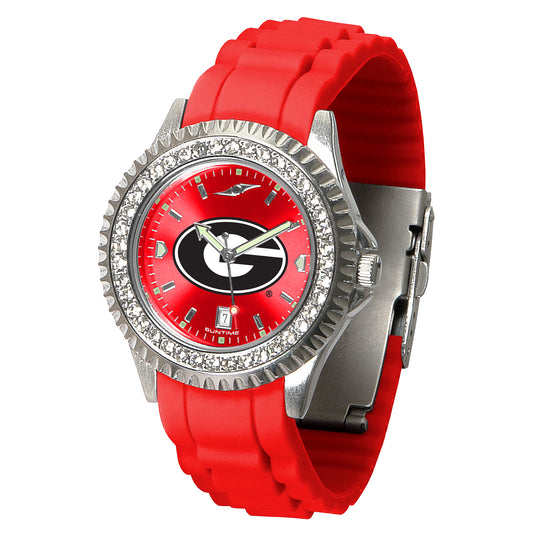 Women's Red Georgia Bulldogs New Sparkle Watch