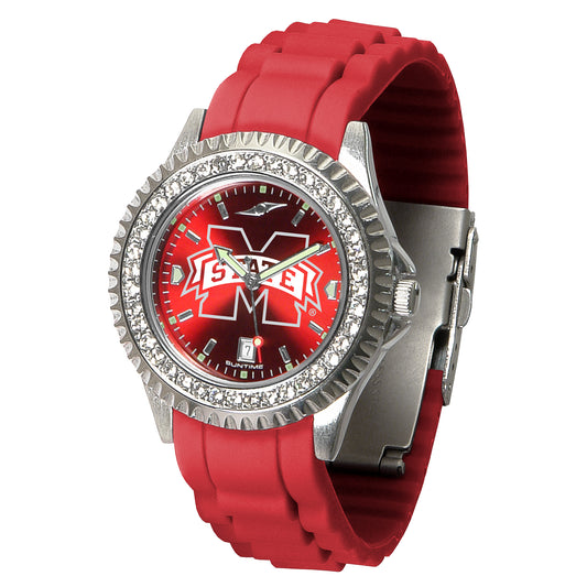 Women's Maroon Mississippi State Bulldogs New Sparkle Watch