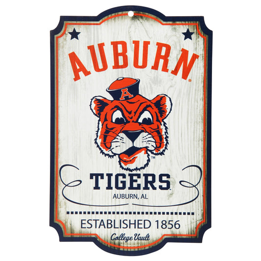 Auburn Tigers NCAA Vault Wood Sign