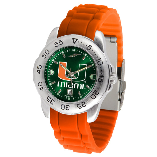 Green Miami Hurricanes Sport AC AnoChrome Watch