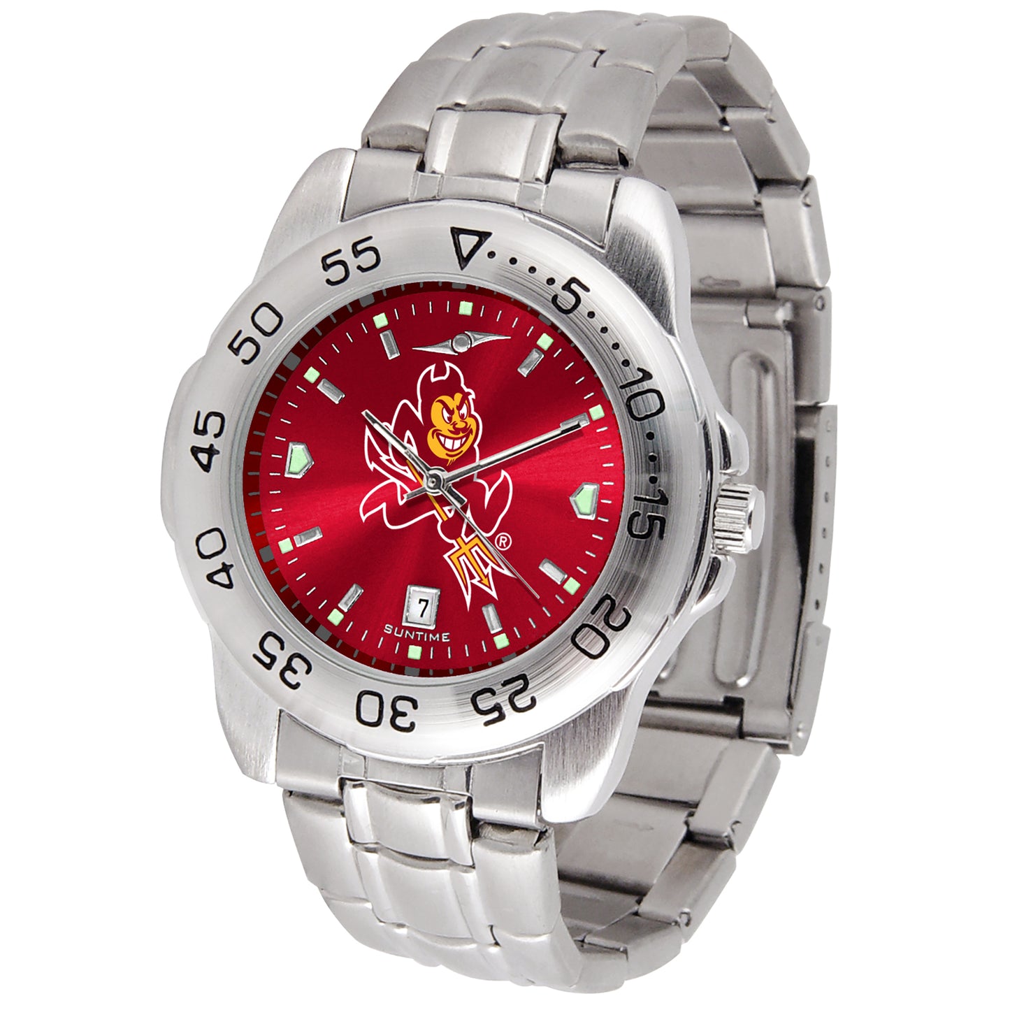 Maroon Arizona State Sun Devils Sport Steel AnoChrome Watch