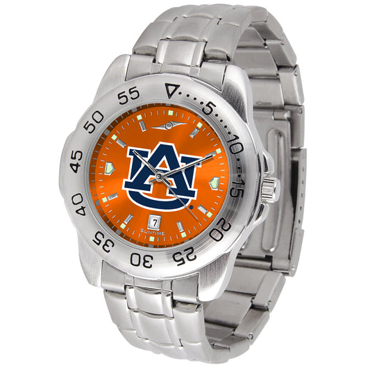 Orange Auburn Tigers Sport Steel AnoChrome Watch