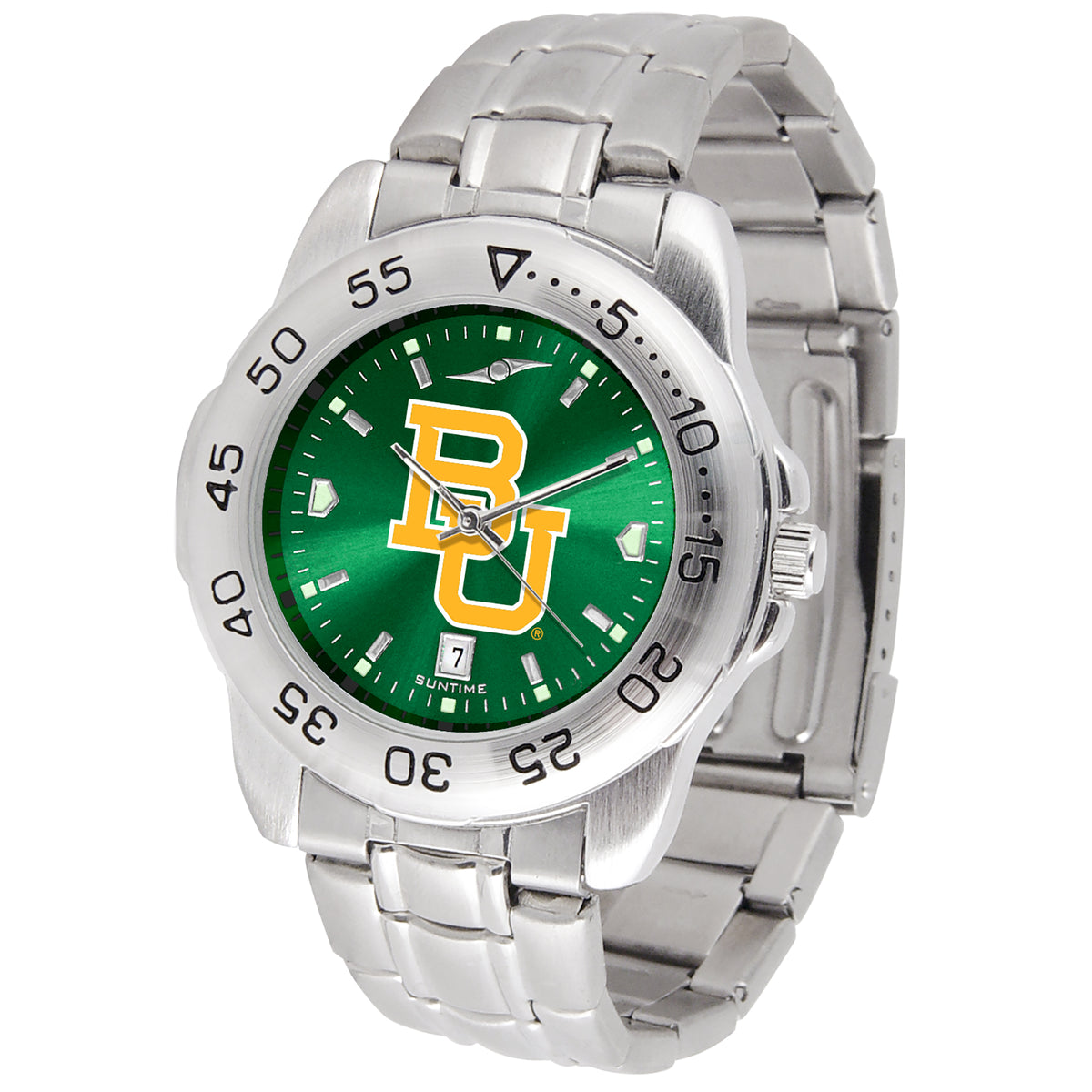 Green Baylor Bears Sport Steel AnoChrome Watch