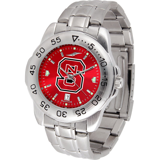 Red NC State Wolfpack Sport Steel AnoChrome Watch