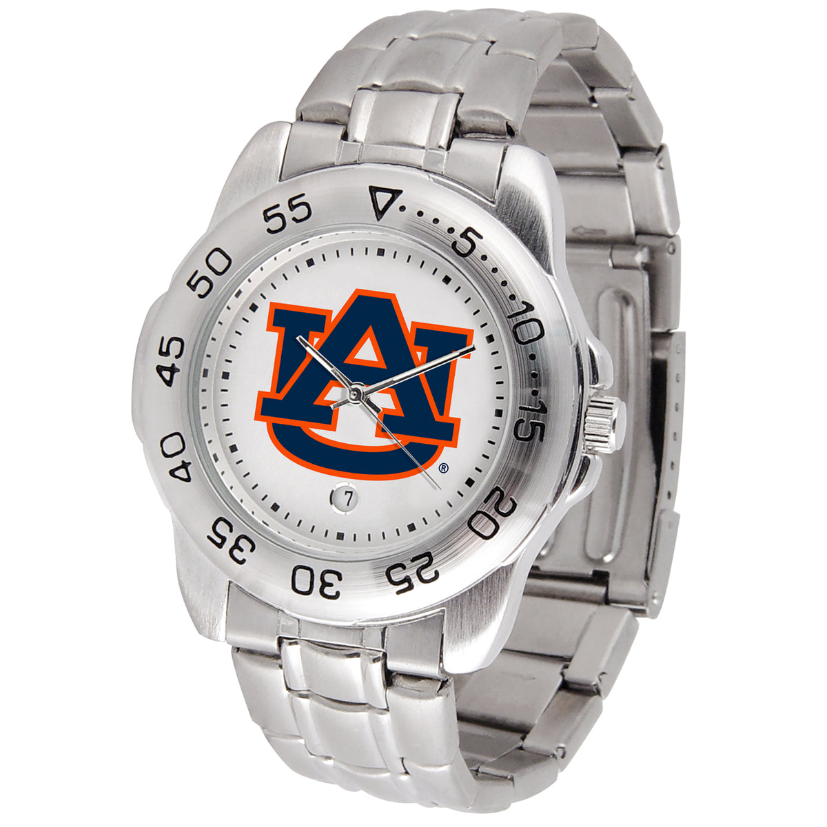 White Auburn Tigers Sport Steel Watch