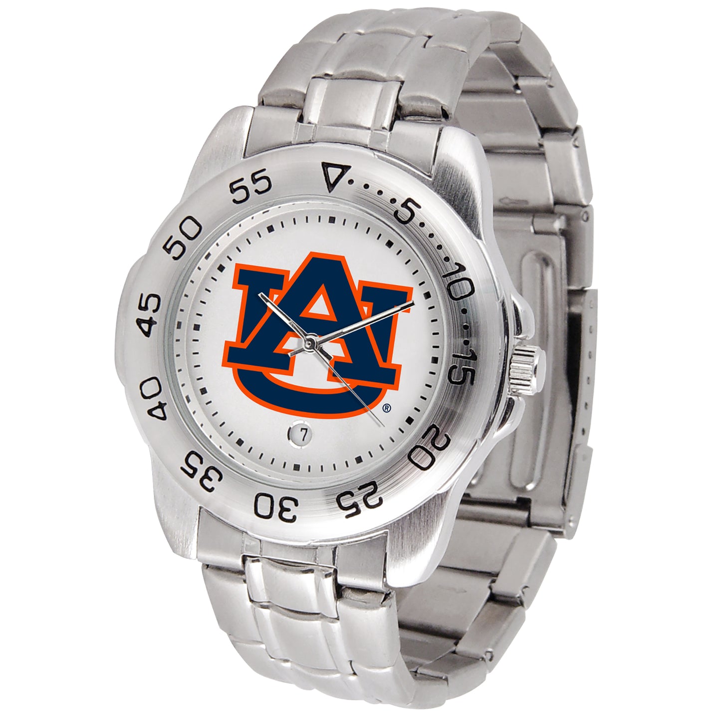 White Auburn Tigers Sport Steel Watch