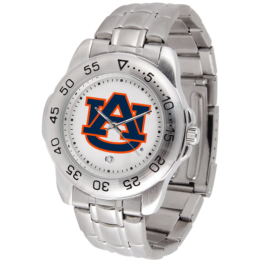 White Auburn Tigers Sport Steel Watch