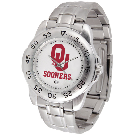 White Oklahoma Sooners Sport Steel Watch