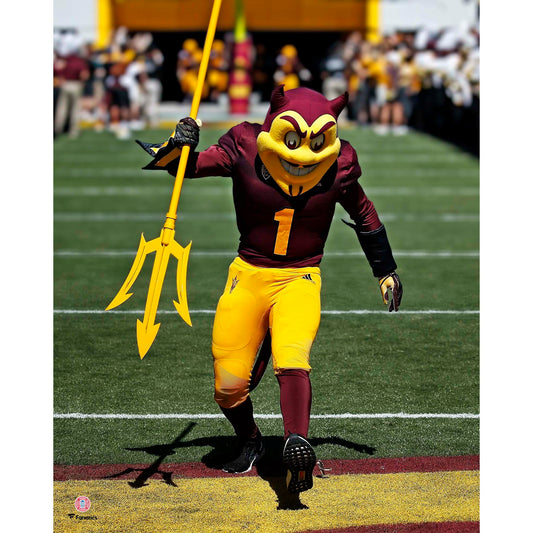 Arizona State Sun Devils Unsigned Sparky the Sun Devil Pre-Game Photograph