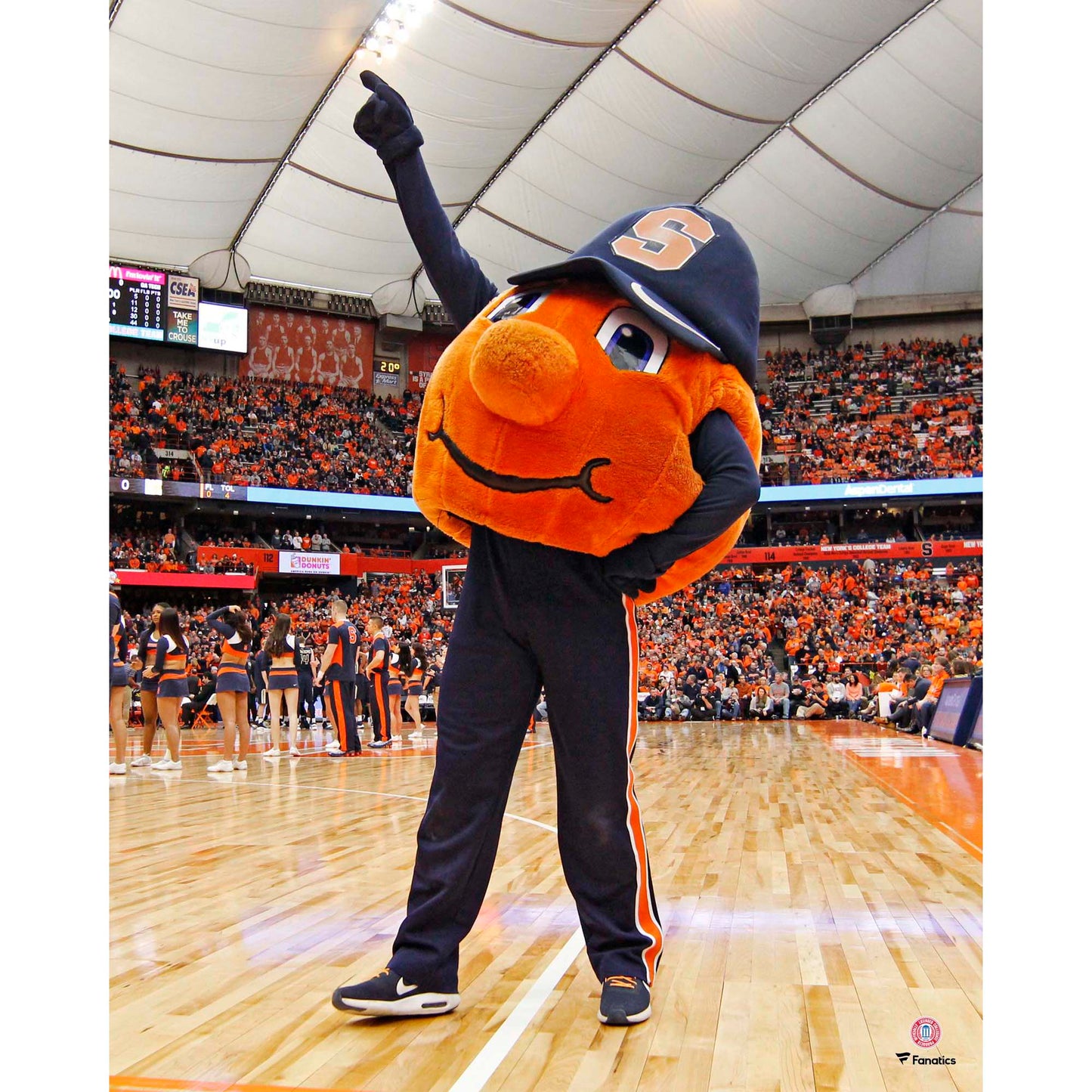 Syracuse Orange Unsigned Otto the Orange Pre-Game Photograph