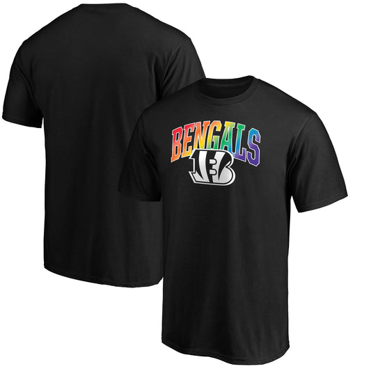 Men's NFL Pro Line Black Cincinnati Bengals Pride Logo T-Shirt