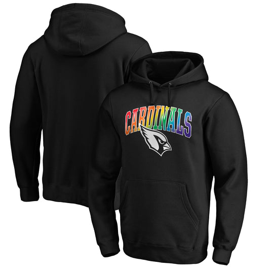 Men's NFL Pro Line Black Arizona Cardinals Pride Logo Pullover Hoodie