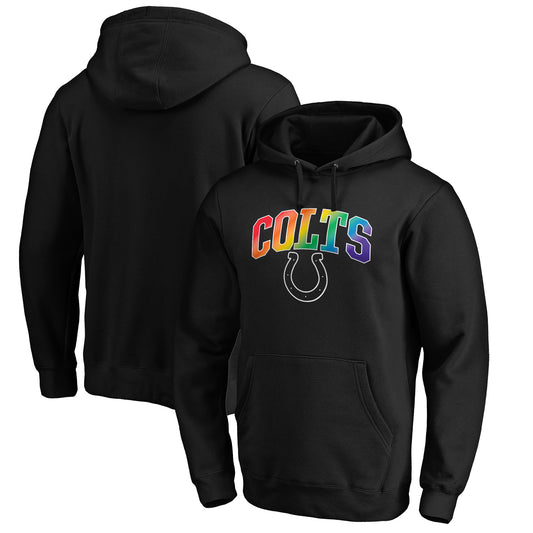 Men's NFL Pro Line Black Indianapolis Colts Pride Logo Pullover Hoodie