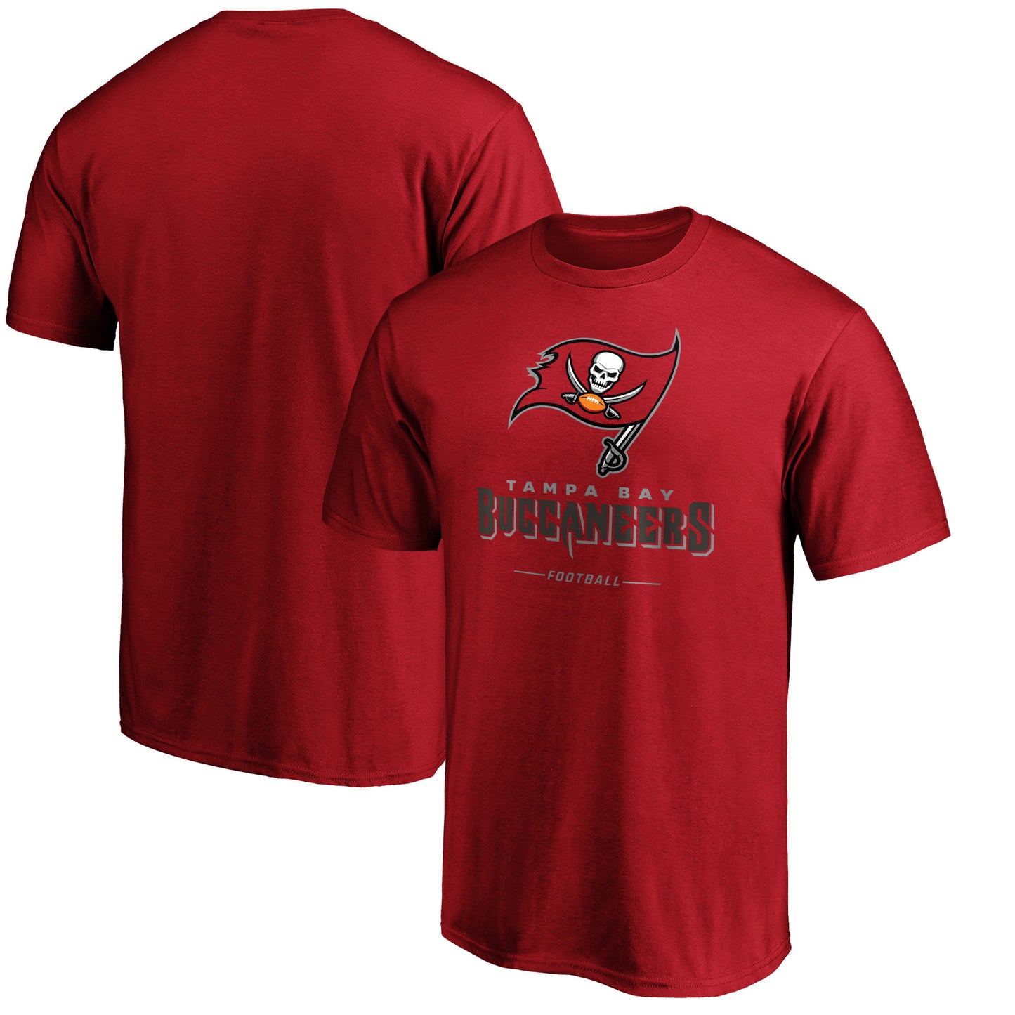 Men's Fanatics Red Tampa Bay Buccaneers Big & Tall Team Lockup T-Shirt