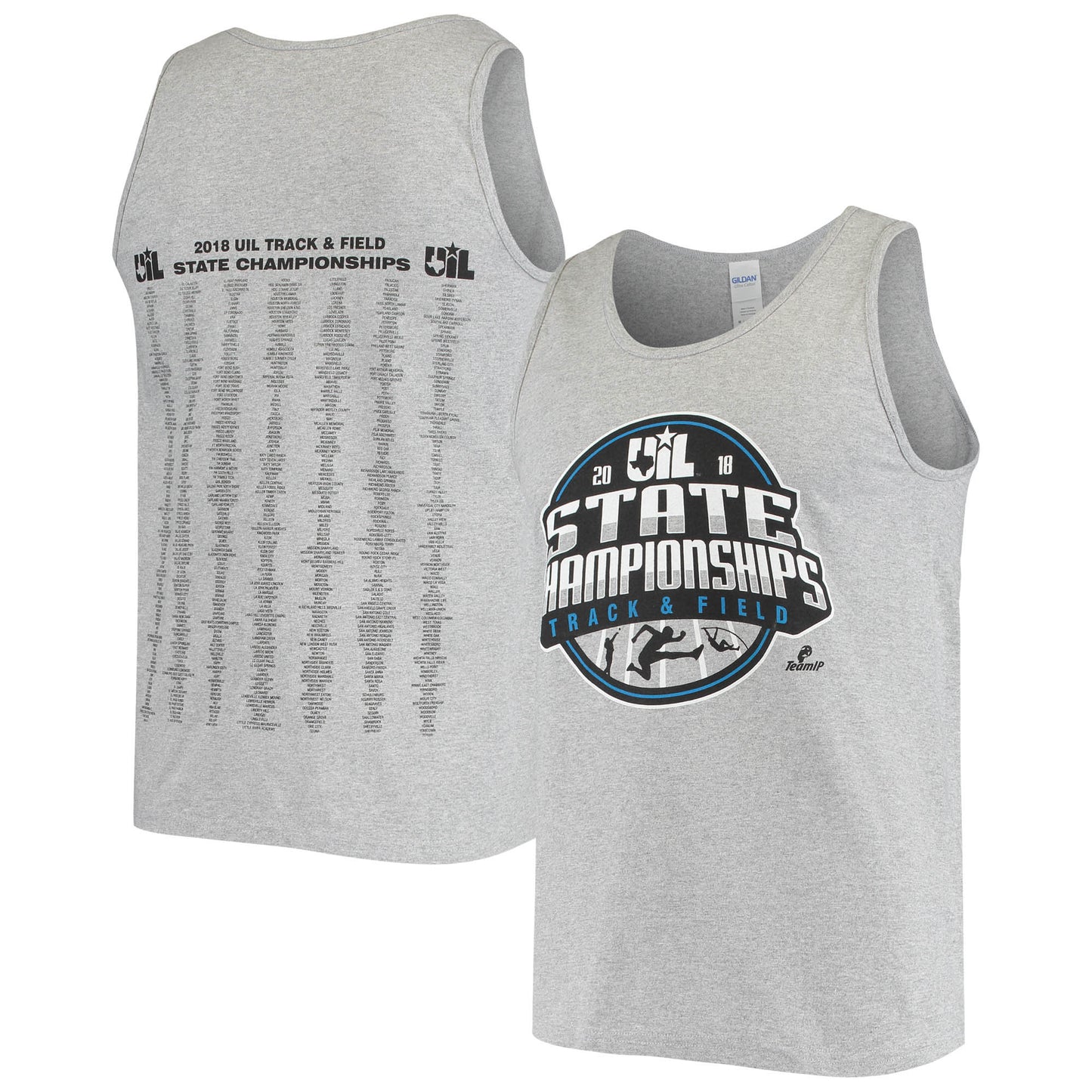 Men's Gray Texas Longhorns 2018 UIL Track & Field State Championships II Tank Top