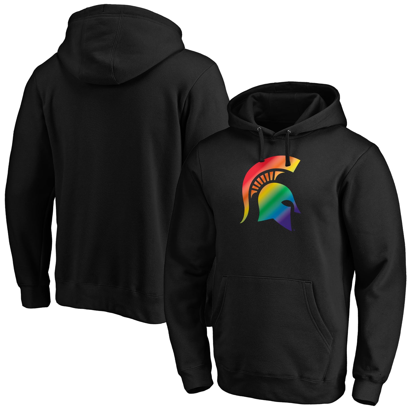 Men's Black Michigan State Spartans Team Pride Logo Pullover Hoodie