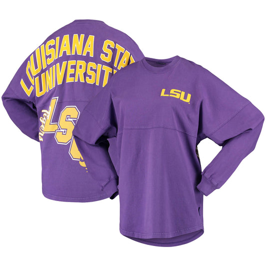 Women's Purple LSU Tigers Loud n Proud Spirit Jersey T-Shirt