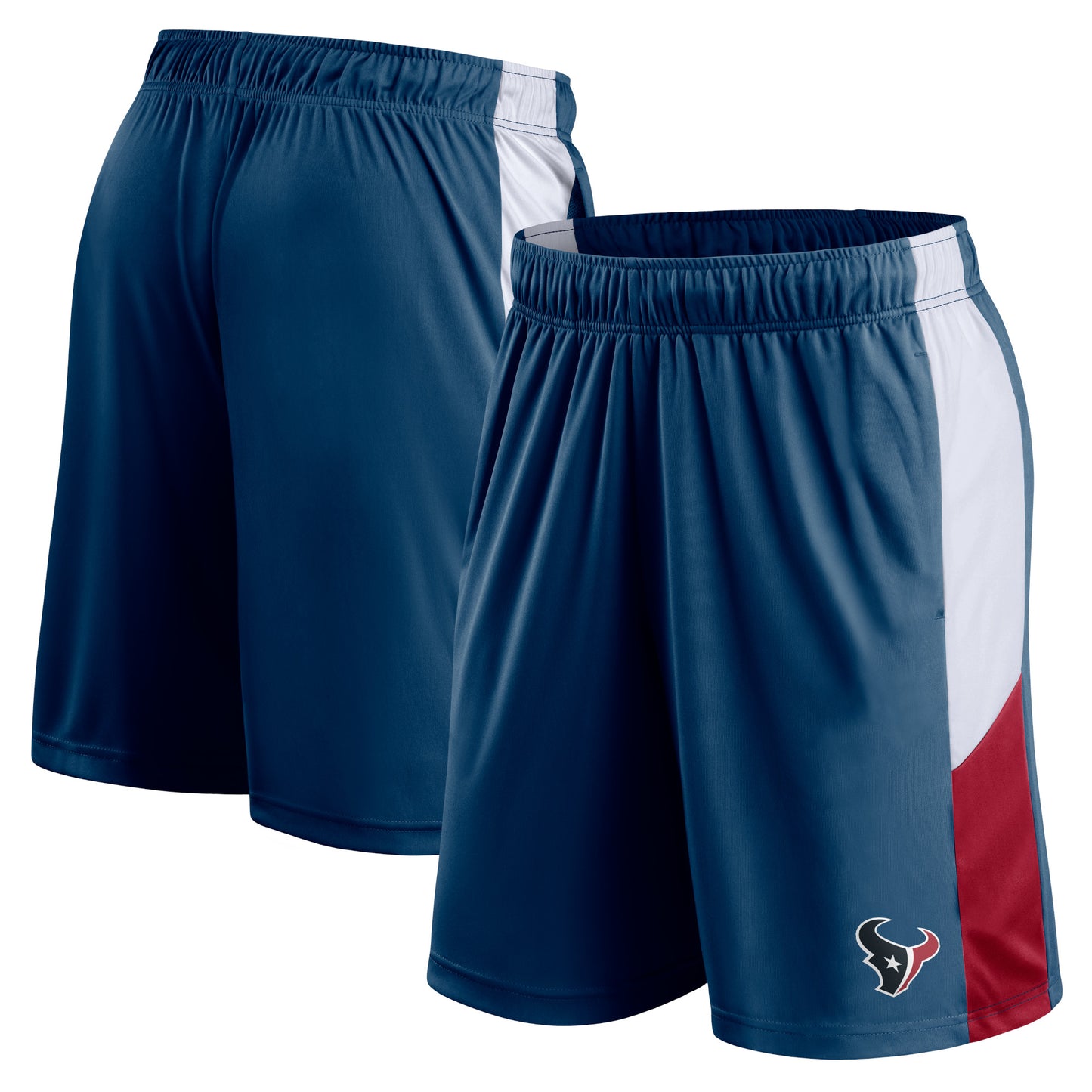 Men's Fanatics Navy Houston Texans Prep Colorblock Shorts