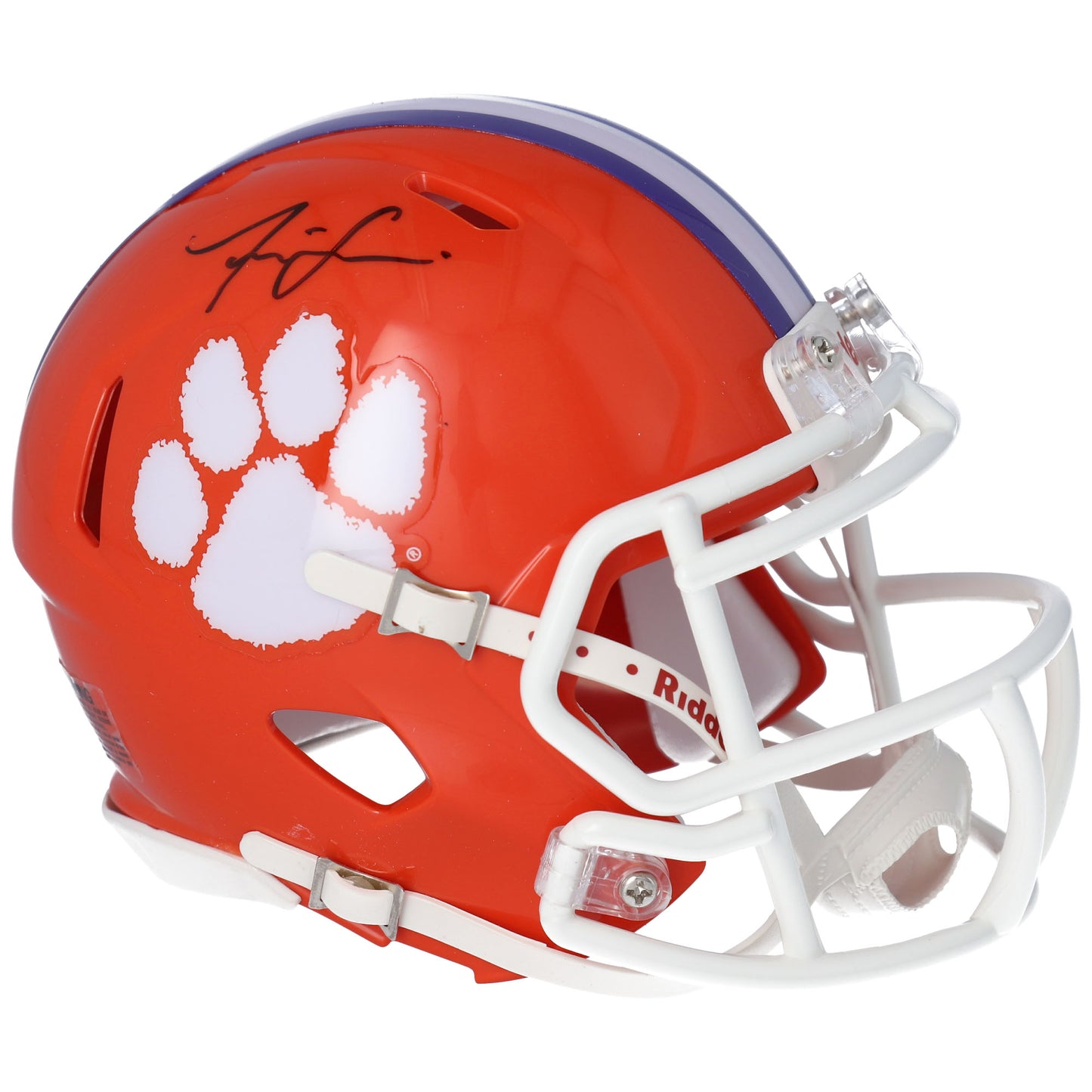 Isaiah Simmons Clemson Tigers Autographed Riddell Speed Mini Helmet