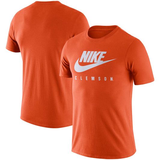 Men's Nike Orange Clemson Tigers Essential Futura T-Shirt