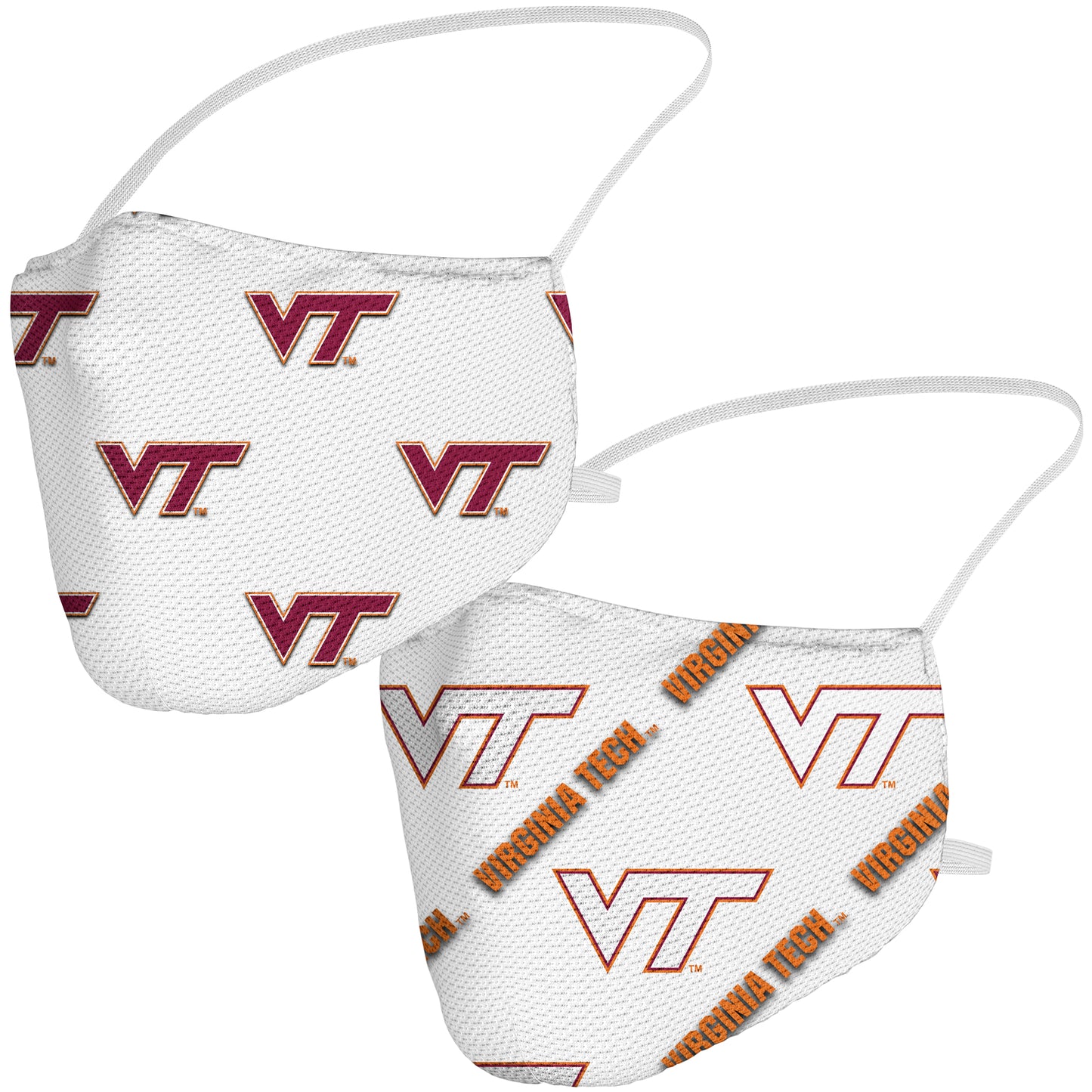 Adult Fanatics Virginia Tech Hokies Camo Duo Face Covering 2-Pack